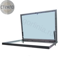 Люк в подвал  стеклогор 800х1500п*75 со стеклом